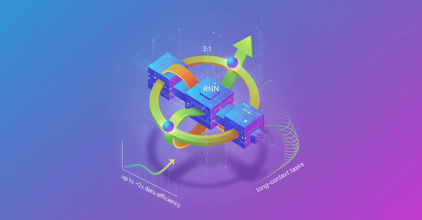 Olmo Hybrid 7B: hybrid transformer + RNN improves efficiency