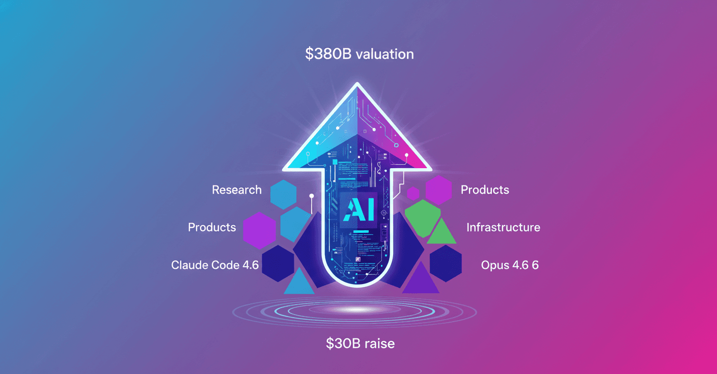 Anthropic capta $30.000M y alcanza valuación $380.000M