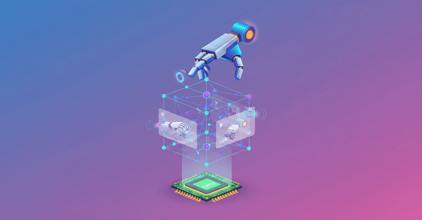 Ajuste de Cosmos Predict 2.5 con LoRA/DoRA para video-robots