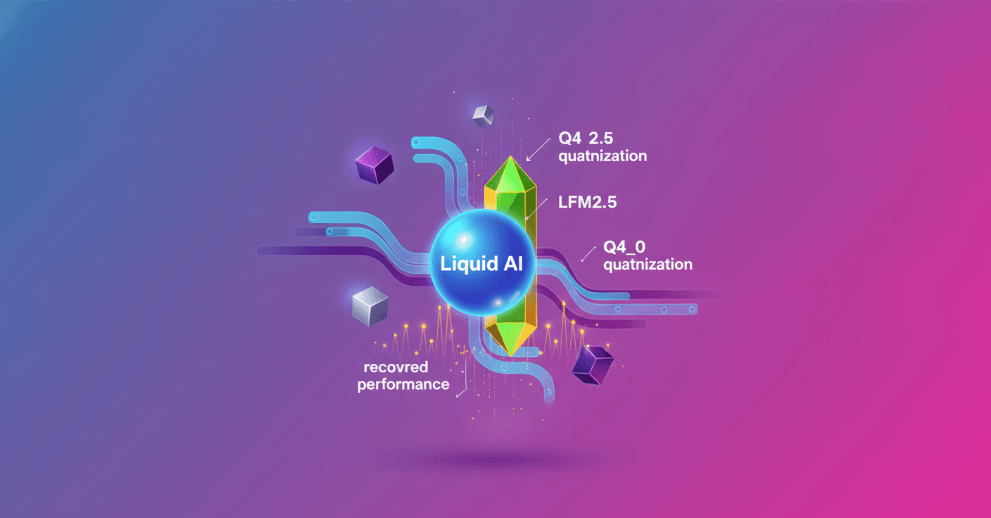 Liquid AI mejora LFM2.5 con cuantización Q4_0