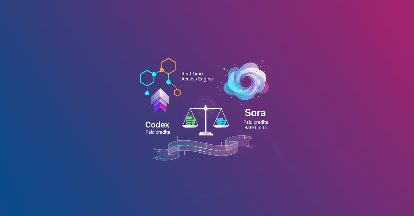 OpenAI integrates real-time credits for Codex and Sora
