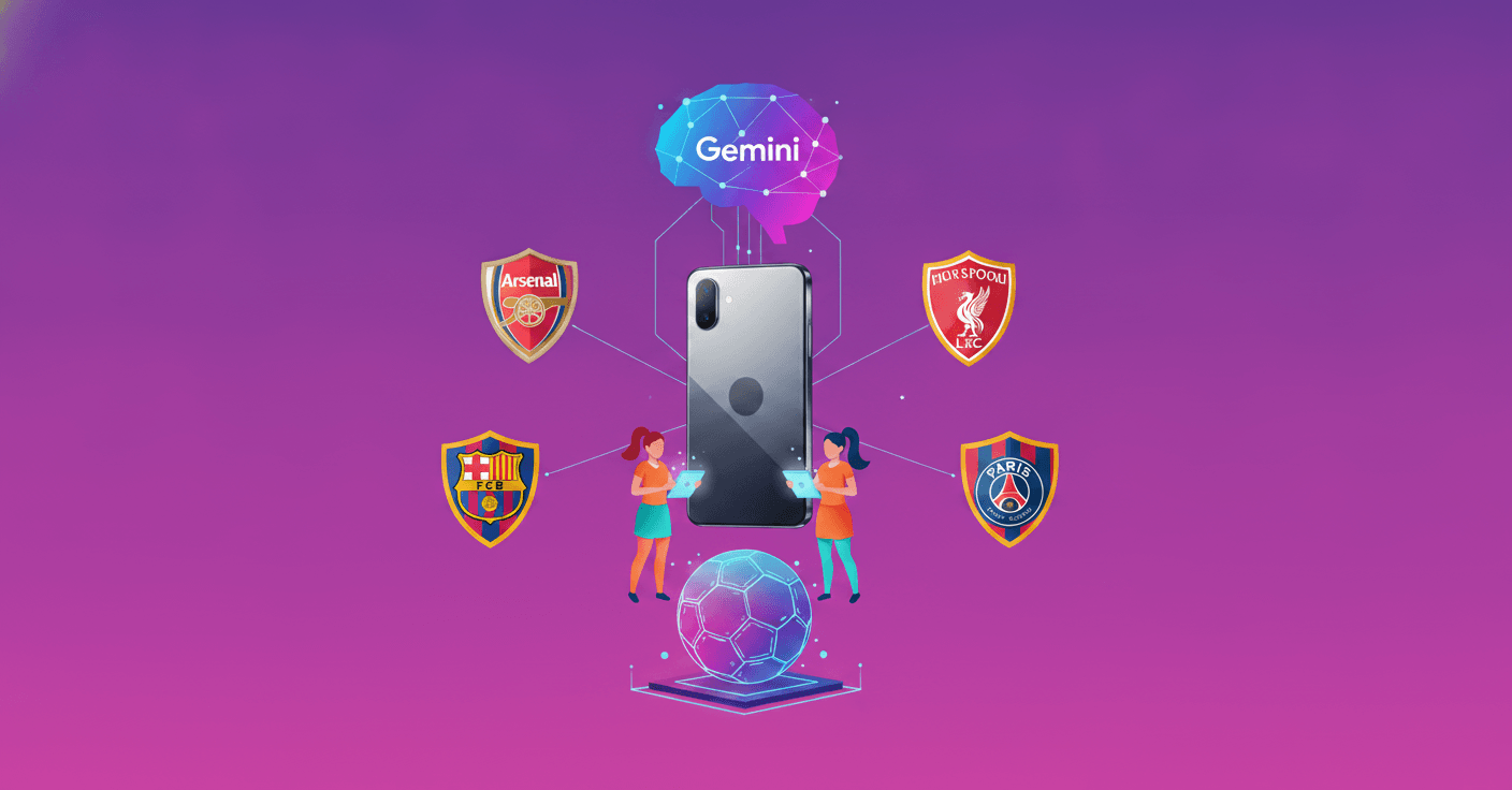 Google une Gemini y Pixel con cinco grandes clubes