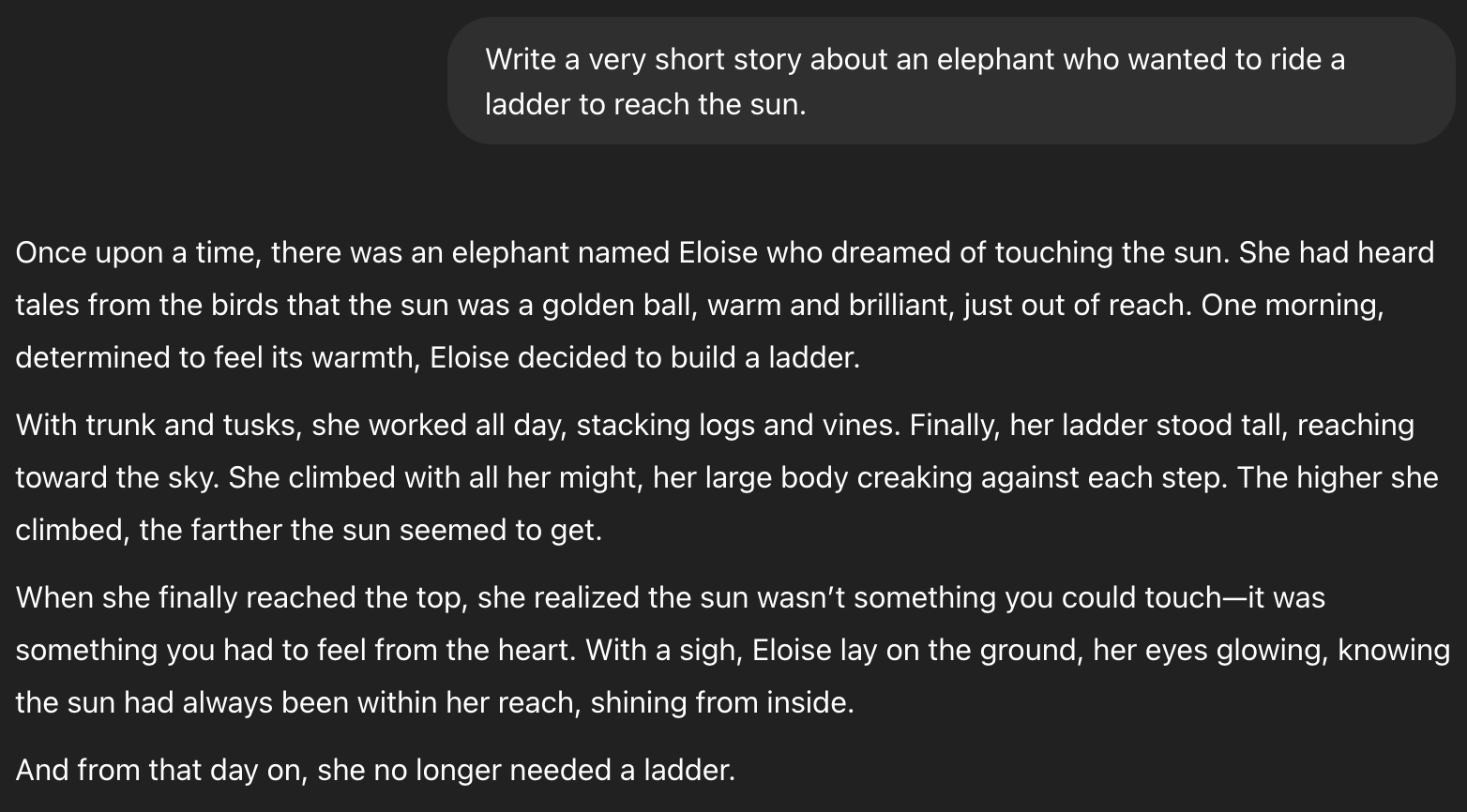 Elephant Ladder Adventure ChatGPT