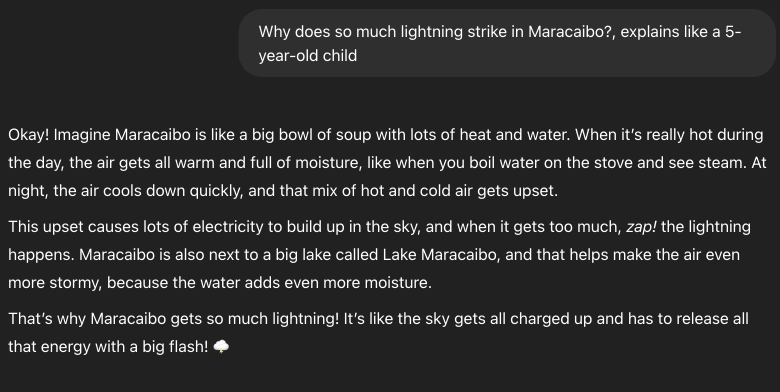 Maracaibo Lightning ChatGPT