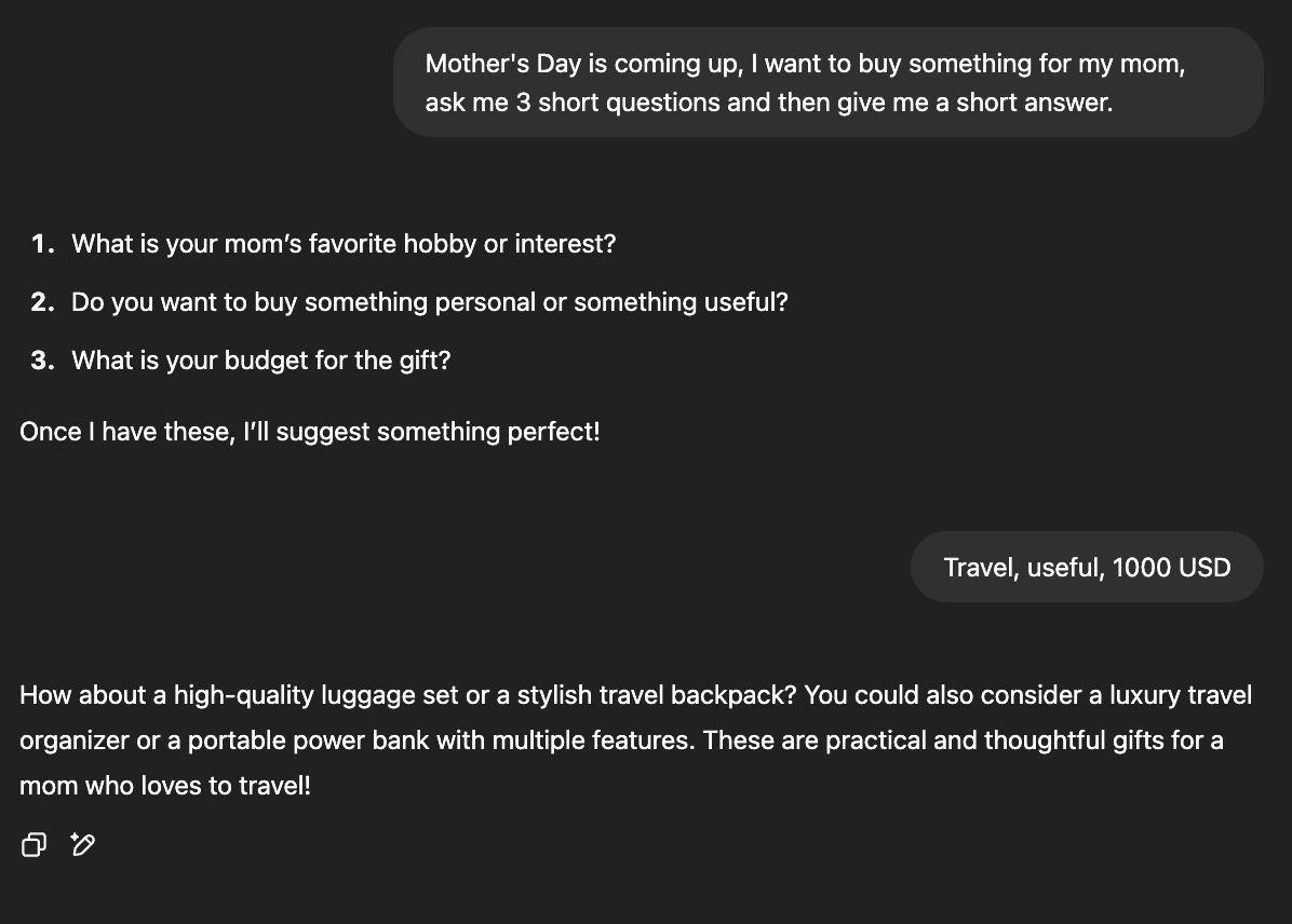 Mother's Day ChatGPT